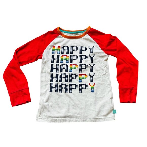 Little Bird By Jools Happy L/S Tee 6-7 - Picture 1 of 9